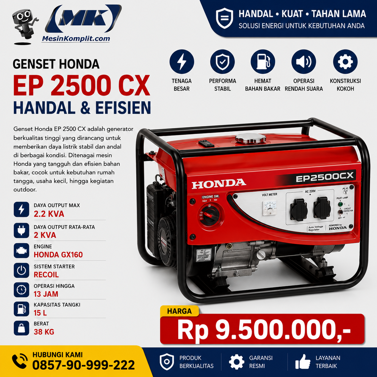 Genset Honda EP2500CX (GE...